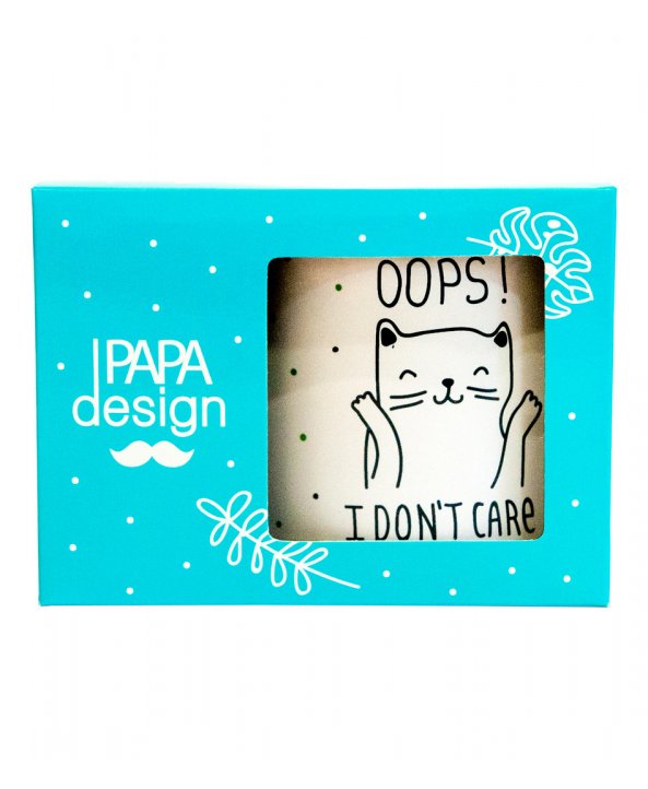 Чашка "Oops I don't care" - PAPAdesign