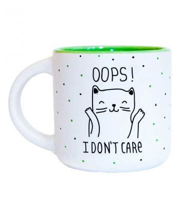 Чашка "Oops I don't care" - PAPAdesign