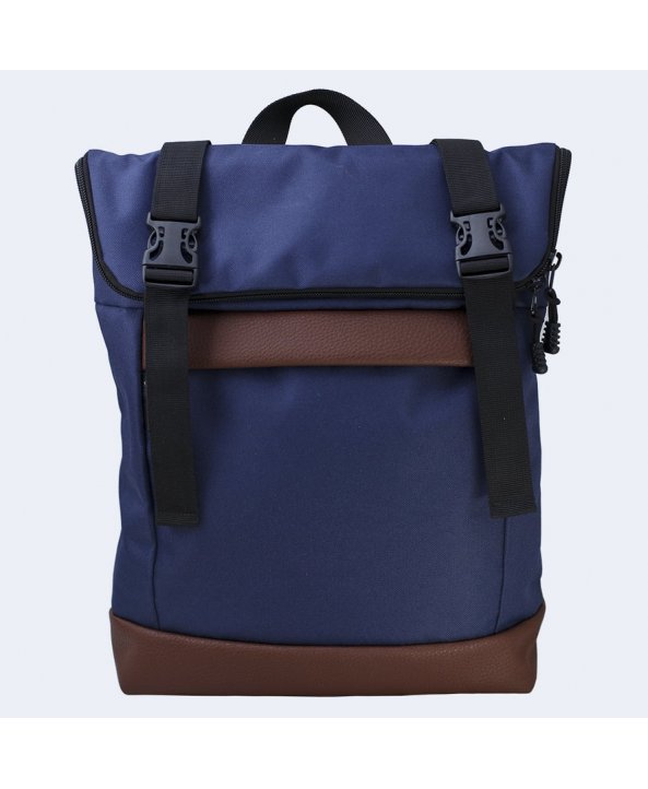 Синий рюкзак Rolltop medium - Twins Store