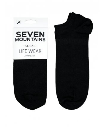 Носки короткие черные Short Socks - Seven Mountains