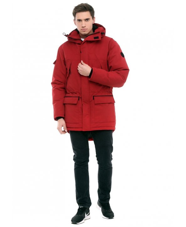 Парка красная Long Tail Parka Diamond- Seven Mountains