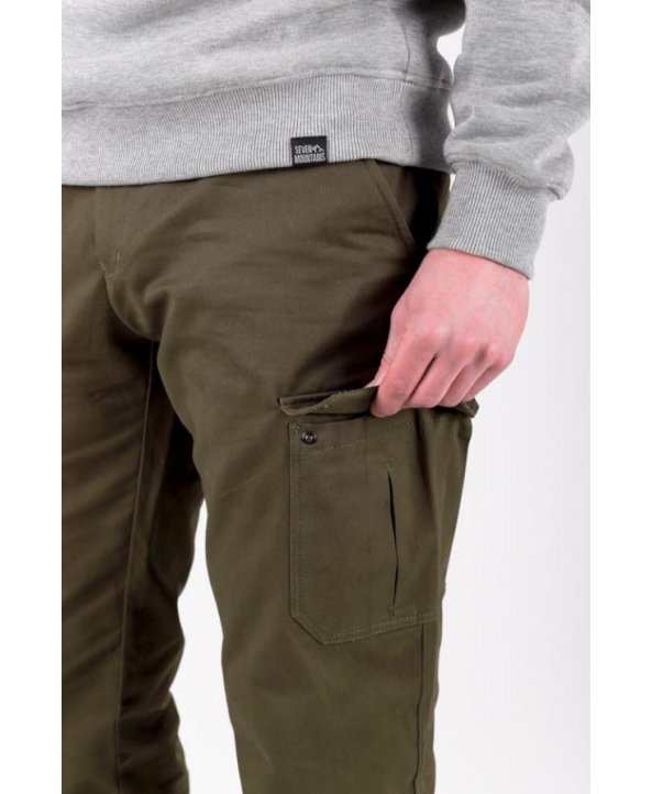 Чоловічі штани Cotton Cargo Pants / brown - Seven Mountains