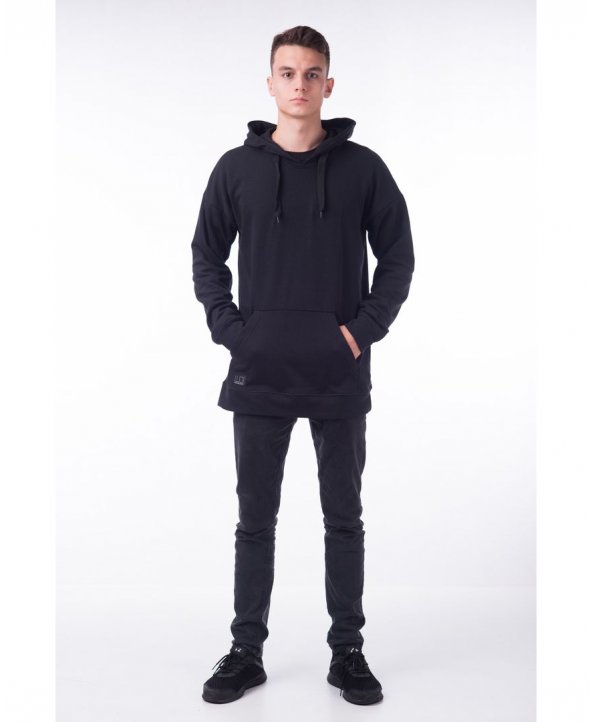 Лонг Худи «Black» oversize - LUD