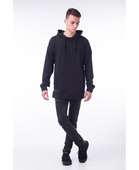 Лонг Худи «Black» oversize - LUD