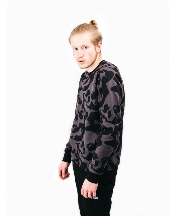 Свитшот зимний Skull Blk - Urban Planet Streetwear