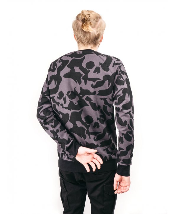 Свитшот зимний Skull Blk - Urban Planet Streetwear