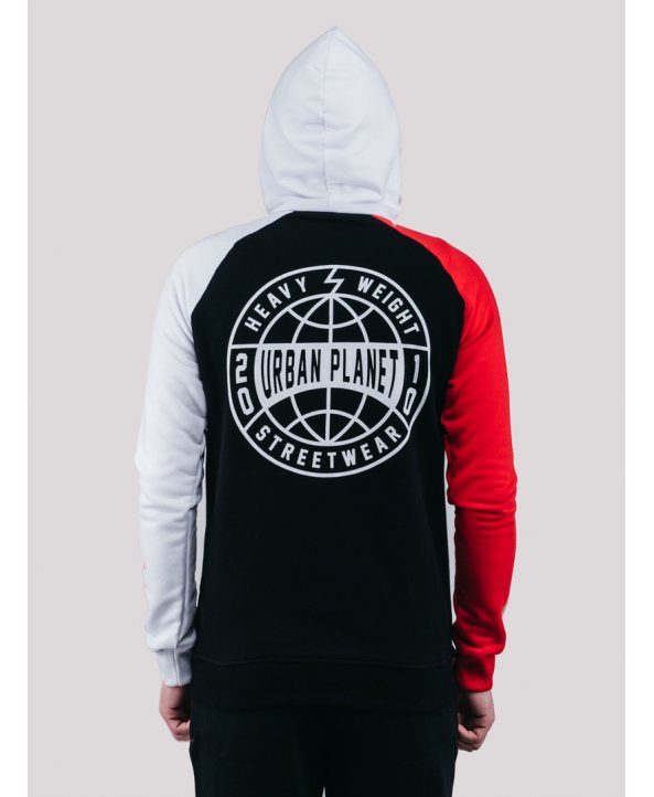 Толстовка Mix Hood Red - Urban Planet Streetwear