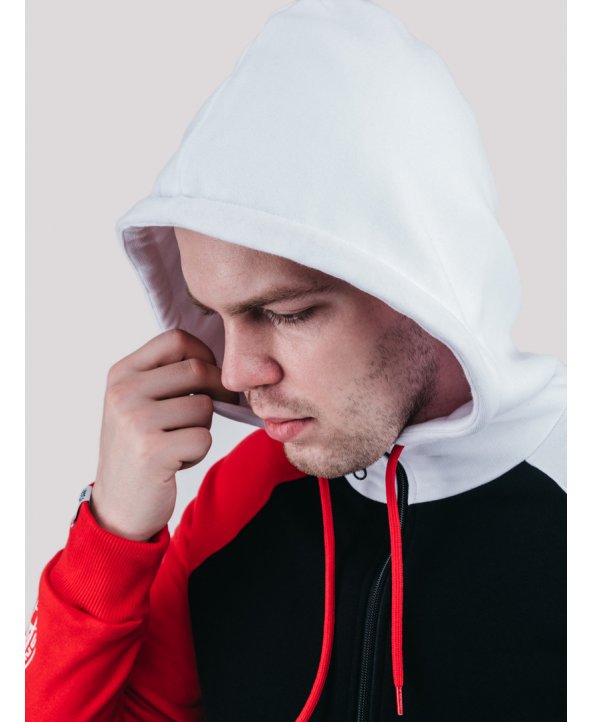 Толстовка Mix Hood Red - Urban Planet Streetwear