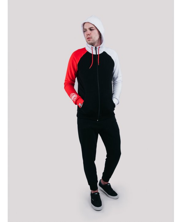 Толстовка Mix Hood Red - Urban Planet Streetwear