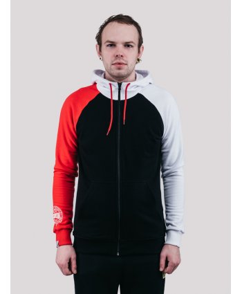 Толстовка чоловіча Mix Hood Red - Urban Planet Streetwear