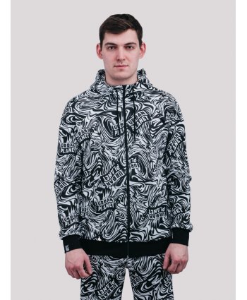 Толстовка Splash Hood Blk - Urban Planet Streetwear