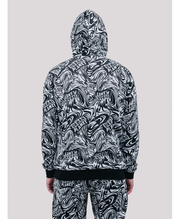 Толстовка Splash Hood Blk - Urban Planet Streetwear