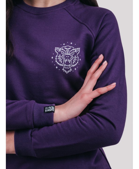 Свитшот женский Tiger Purple - Urban Planet Streetwear