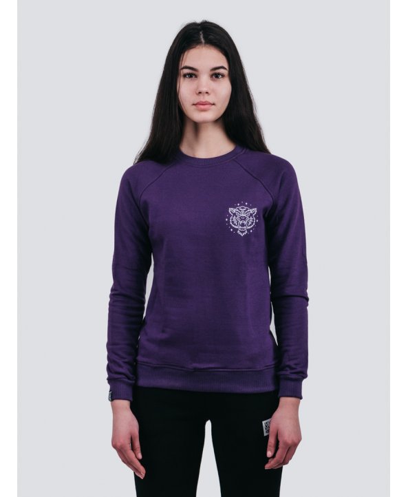 Свитшот женский Tiger Purple - Urban Planet Streetwear