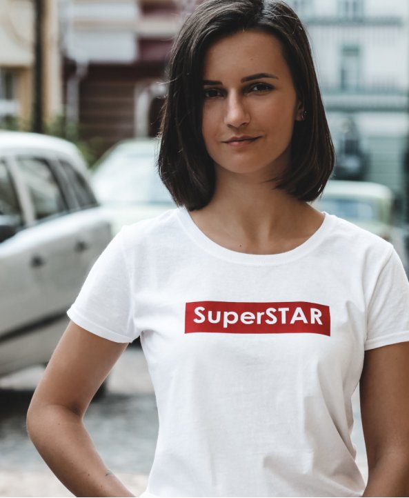 Футболка женская SUPERSTAR - BE:YOS