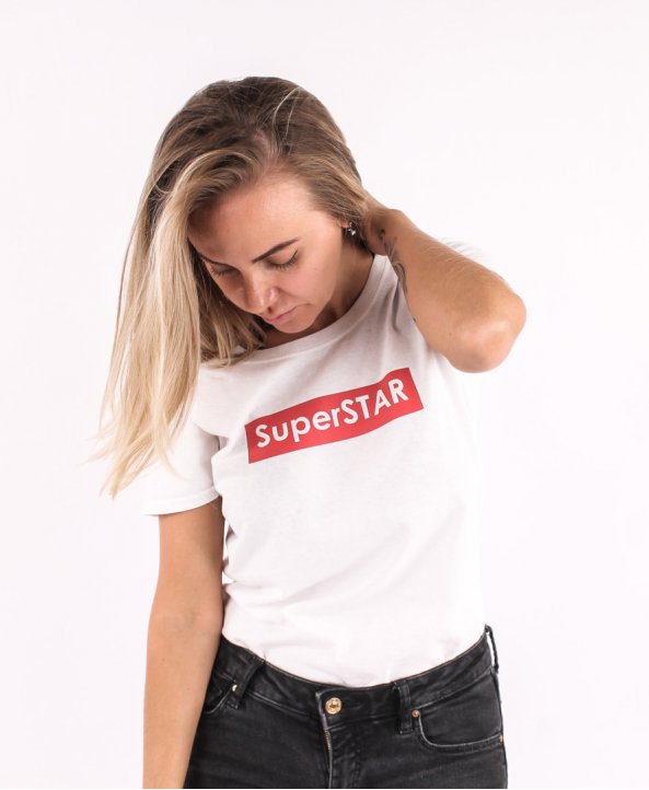 Футболка женская SUPERSTAR - BE:YOS